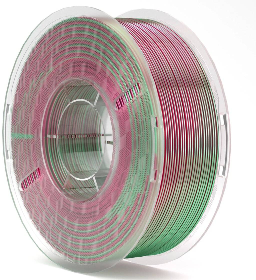 Elegoo PLA Silk Green Red, 3D-Druck-Filament, 1,75 mm, 1000 g Spule