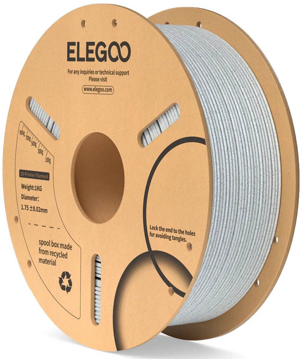 Elegoo PLA Marble Filament, 1,75 mm, 1 kg, Marmor-Optik für FDM-Drucker
