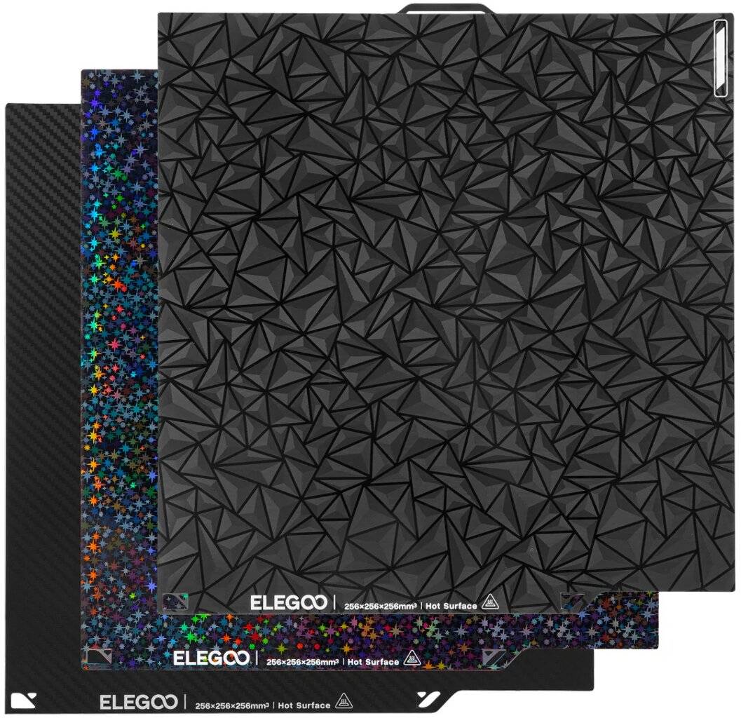 Elegoo 3er-Set doppelseitige Bauplatten für Centauri und Centauri Carbon
