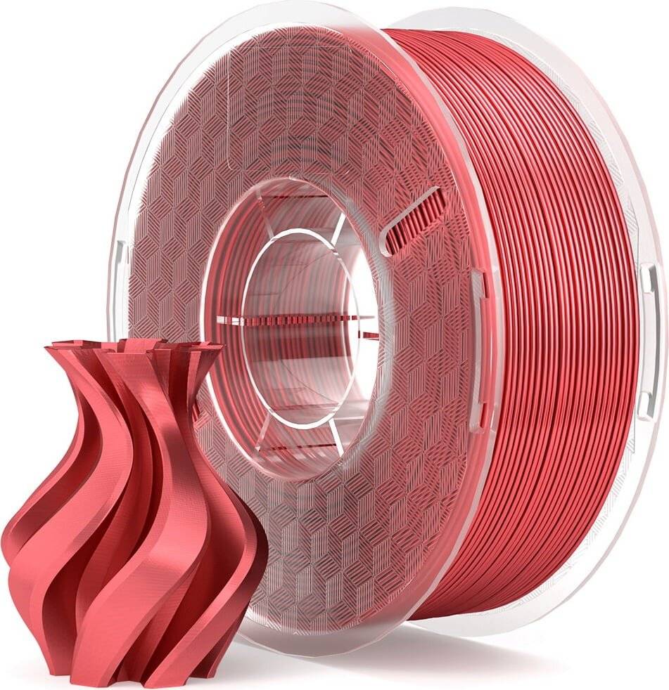 Elegoo PLA Silk Red, 1,75 mm, 1000 g Filament für 3D-Drucker, Glänzend