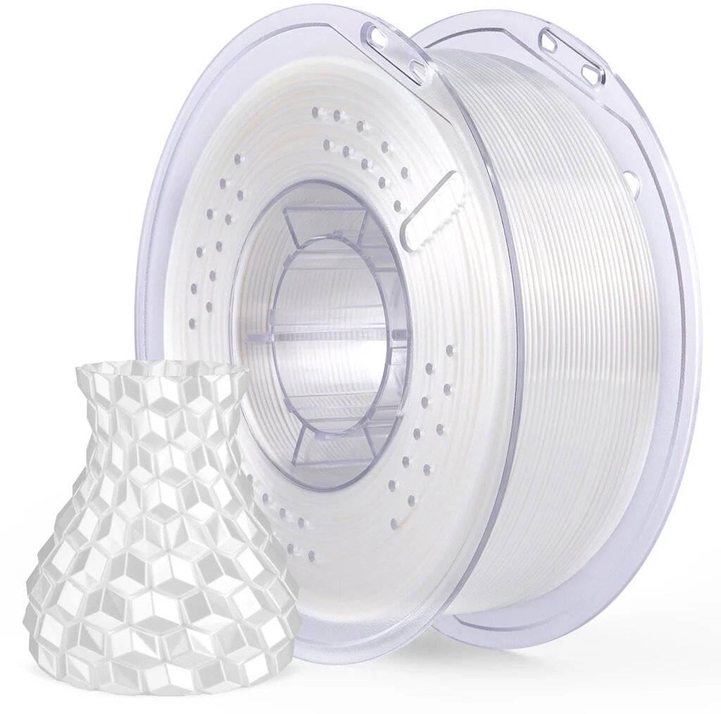 Elegoo PLA Silk White, 1,75 mm, 1000 g, 3D-Drucker Filament, Seidenglanz