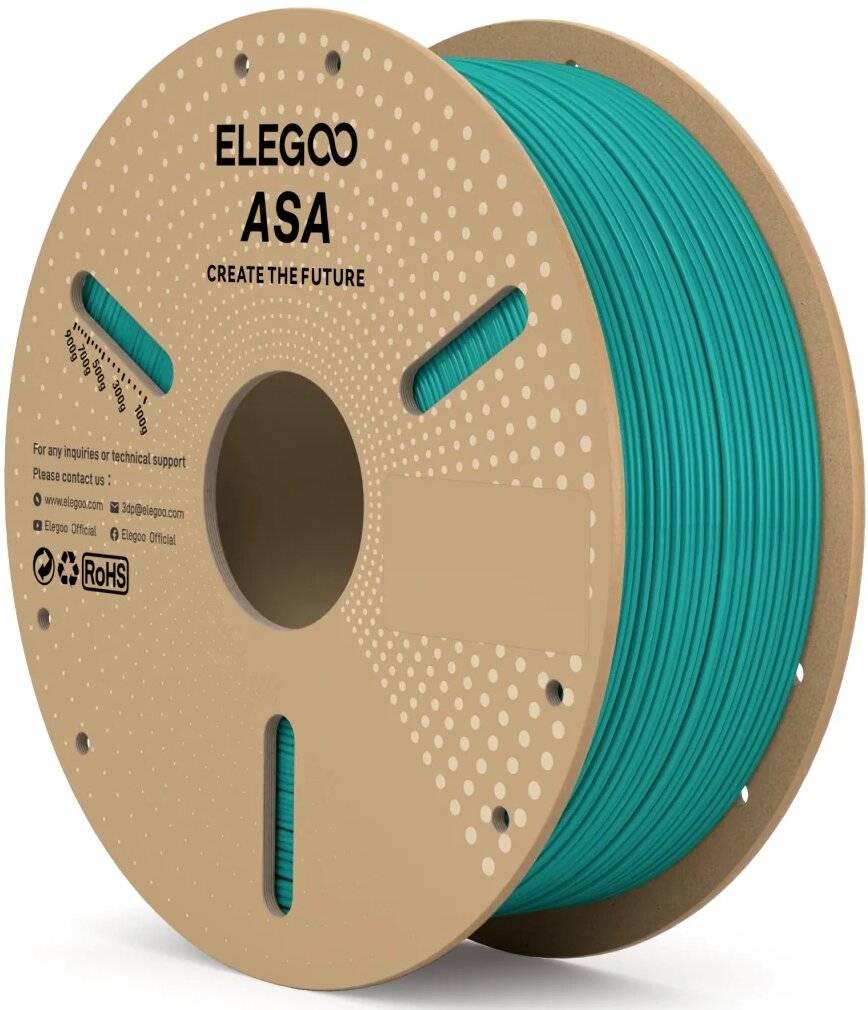 Elegoo ASA Green 3D-Druck Filament, 1.75 mm, 1000 g