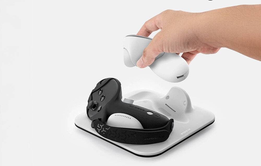 BoboVR CD3 Ladestation für Meta Quest 3/3S Controller, magnetisch, inkl. Akkus
