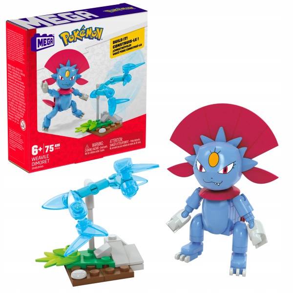 Mega Construx GDW29 HTJ02 Pokémon Weavile Bauset 75 Bausteinen 6+ Actionfigur