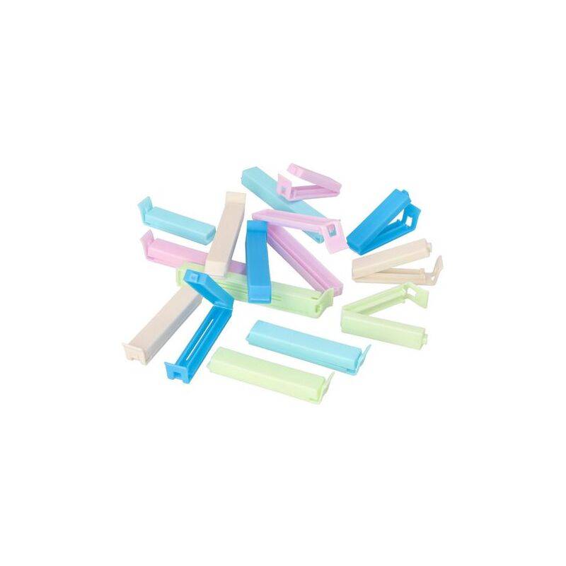 STARPAK Verschluss-Clips, PP, farbig sortiert