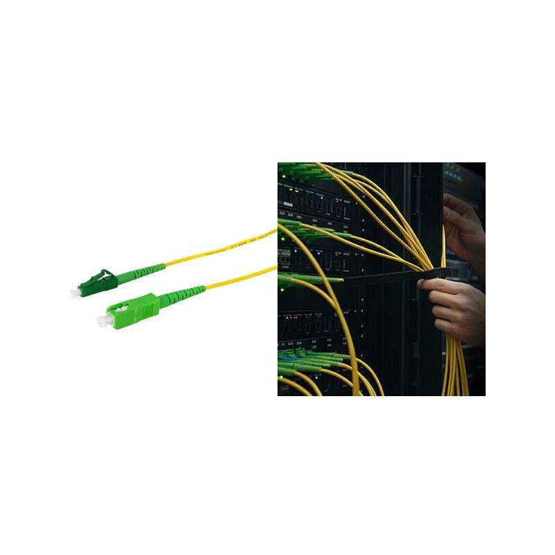 LogiLink LWL Patchkabel, SC-Stecker - LC-Stecker, OS2, 25 m