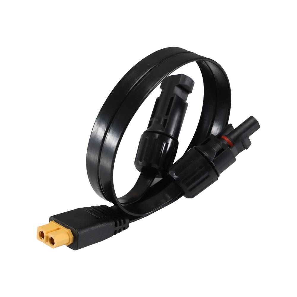 Offgridtec XT60 zu PV-Stecker 0,5m Flat Cable 4mm² Verbindungskabel (Super Flach)