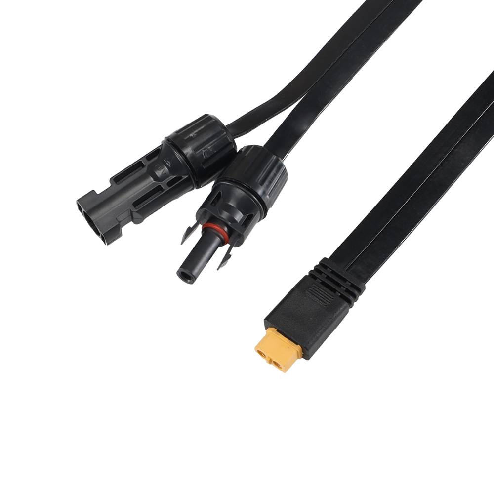 Offgridtec XT60 zu PV-Stecker 2,5m Flat Cable 4mm² Verbindungskabel (Super Flach)