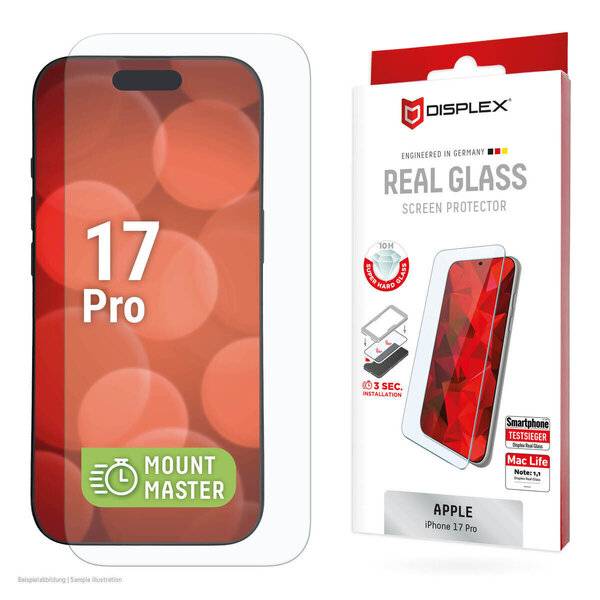 DISPLEX Real Glass MountMaster Apple iPhone 17 Pro