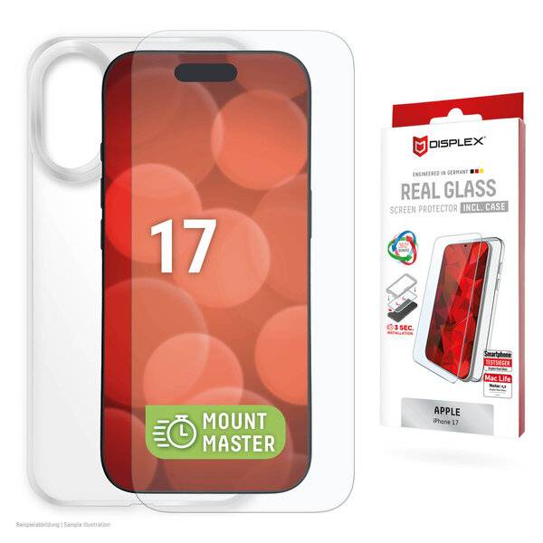 DISPLEX Real Glass MountMaster + Case iPhone 17