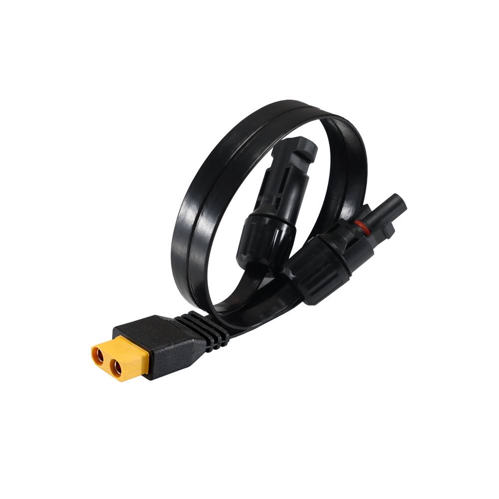Offgridtec XT90 zu PV-Stecker 0,5m Flat Cable 4mm² Verbindungskabel (Super Flach)