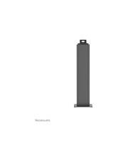 Eine hohe graue rechteckige Batterie oder ein Batteriepack auf weißem Hintergrund dargestellt.