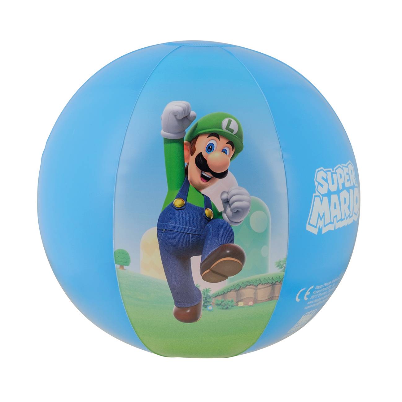 Super Mario Strandball Happy People 16187 aufblasbar 27cm Sommer Pool Strand Ball Kinder