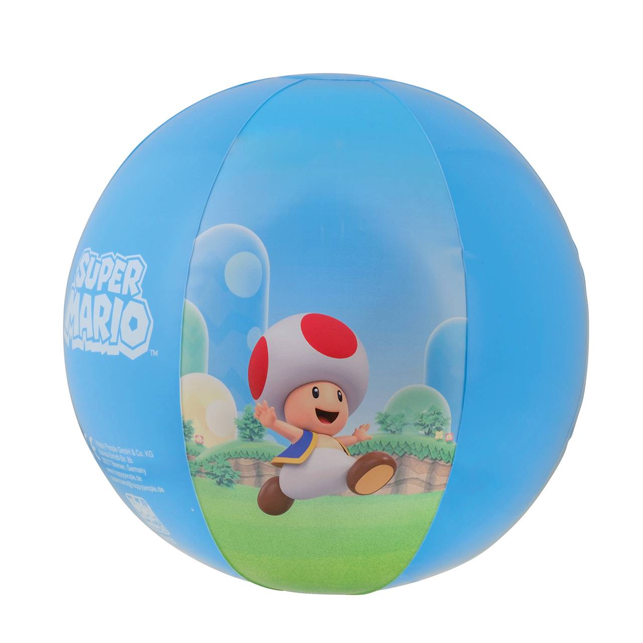 Super Mario Strandball Happy People 16187 aufblasbar 27cm Sommer Pool Strand Ball Kinder
