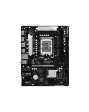 Ein Motherboard mit einer zentralen CPU-Buchse, Erweiterungssteckplätzen und Anschlüssen, dargestellt auf weißem Hintergrund.