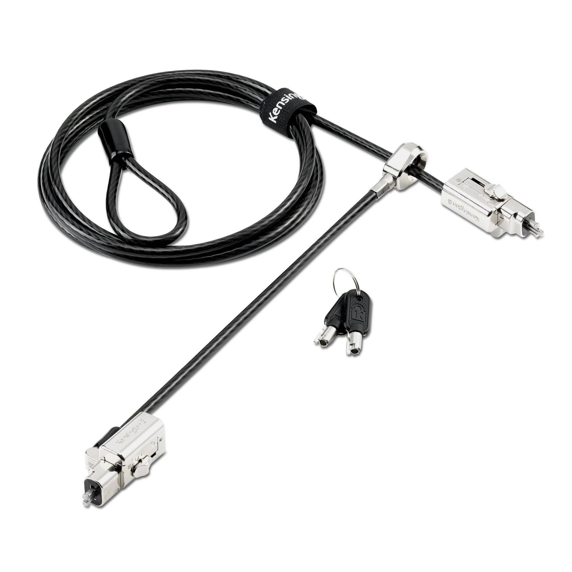 Kensington Universelles 3-in-1 2.0 Laptopschloss mit zwei Schließköpfen, Kensington, Schlüssel