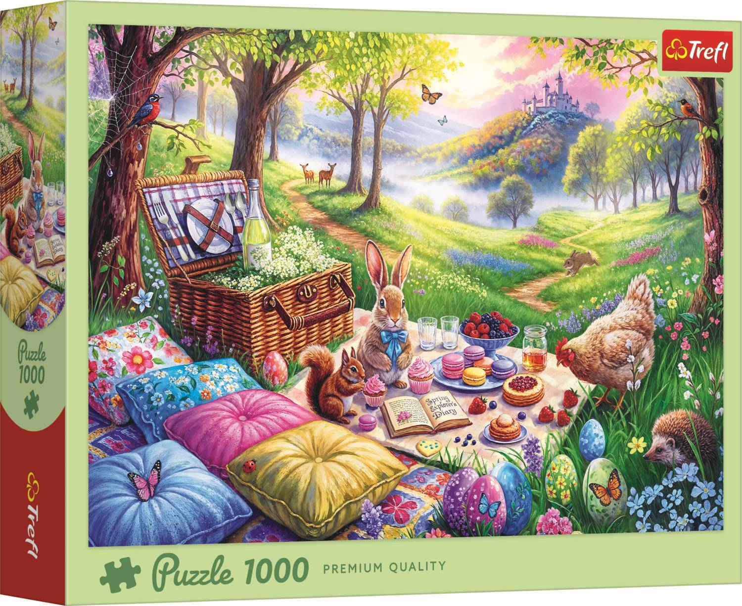 Trefl, Oster Picknick auf der Wiese, 1000 Teile Puzzle