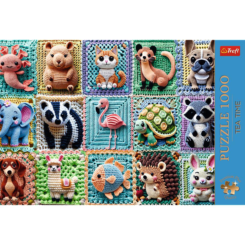 Trefl, Häkeltiere, 1000 Teile Premium Plus Puzzle