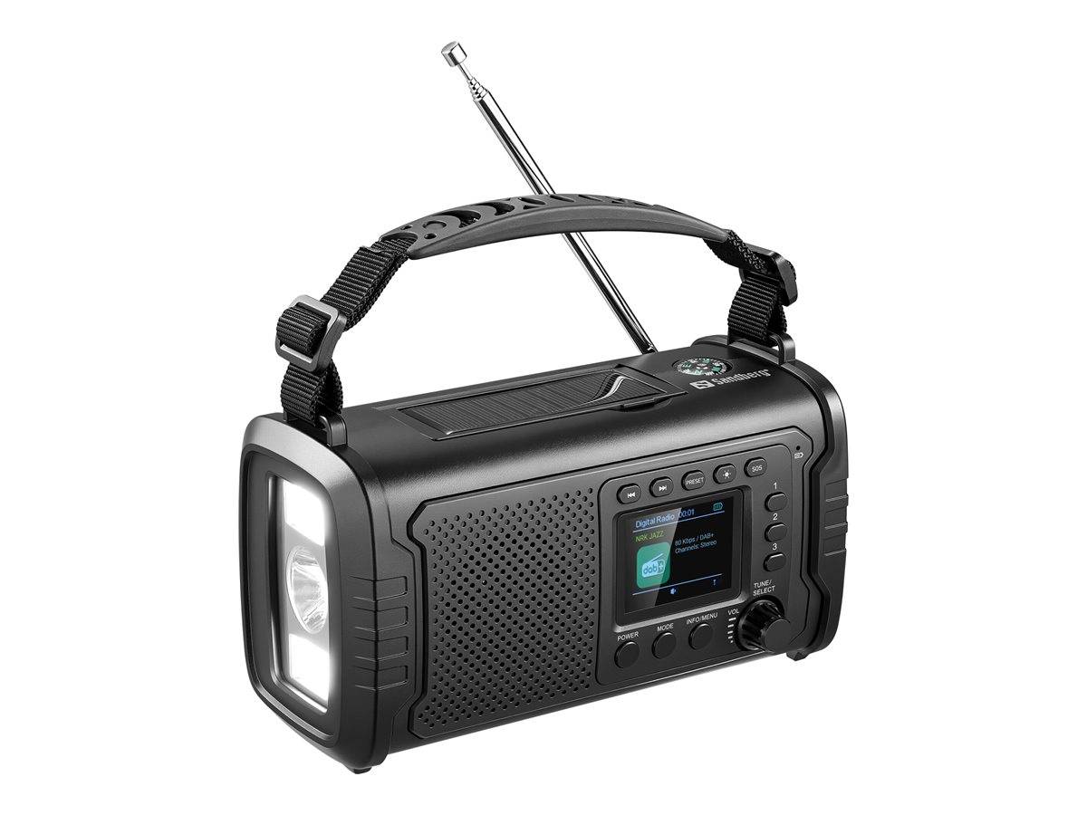 Sandberg 421-38, Tragbar, Analog & Digital, DAB+, FM, 87,5 - 108 MHz, 174 - 240 MHz, 3 W