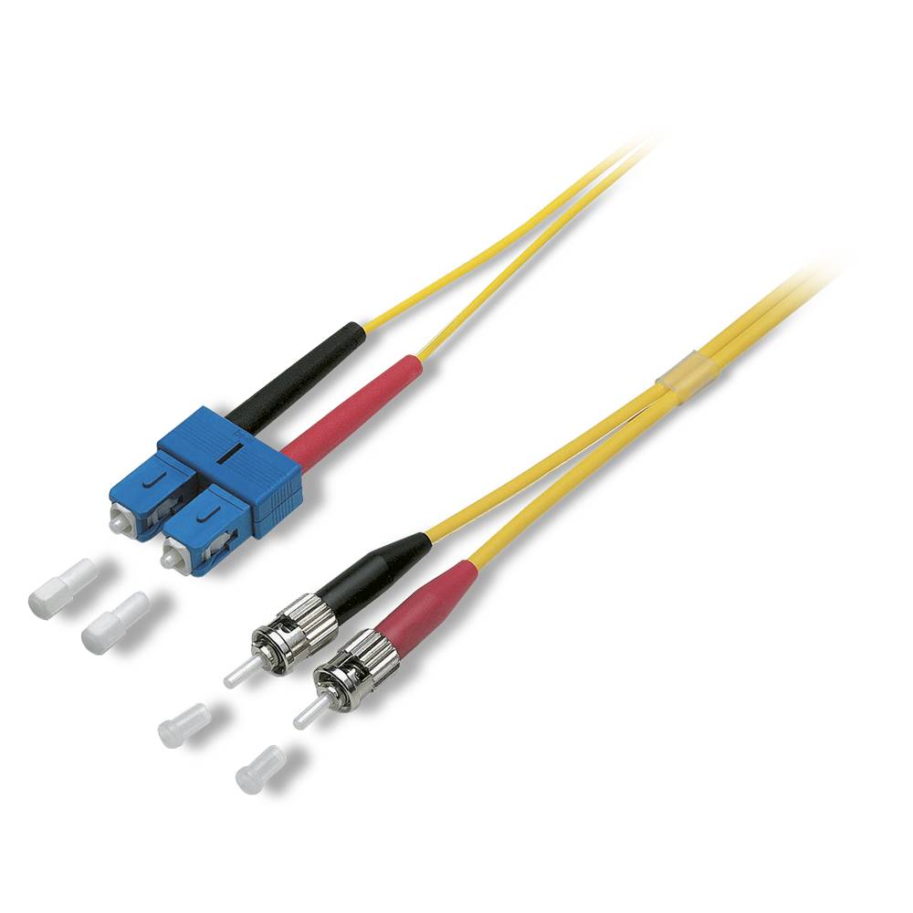 LWL-Patch-Kabel 9/125 µm | SC-Duplex / 2 x ST-II | Multimode