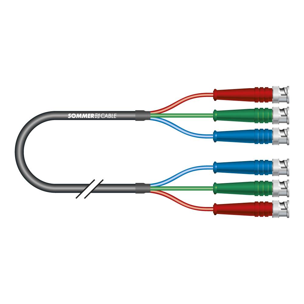 Video-Multicore Transit Mini Flex, 3 x 0,08 mm² | BNC / BNC, HICON