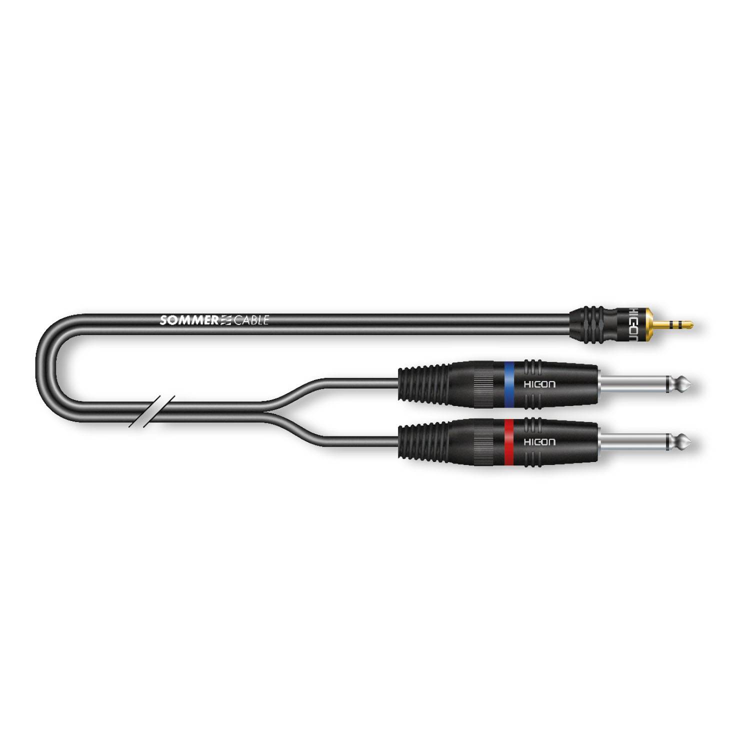 Stereo-Splitkabel SC-Onyx, 1 x 0,25 mm² | Miniklinke / Klinke, HICON