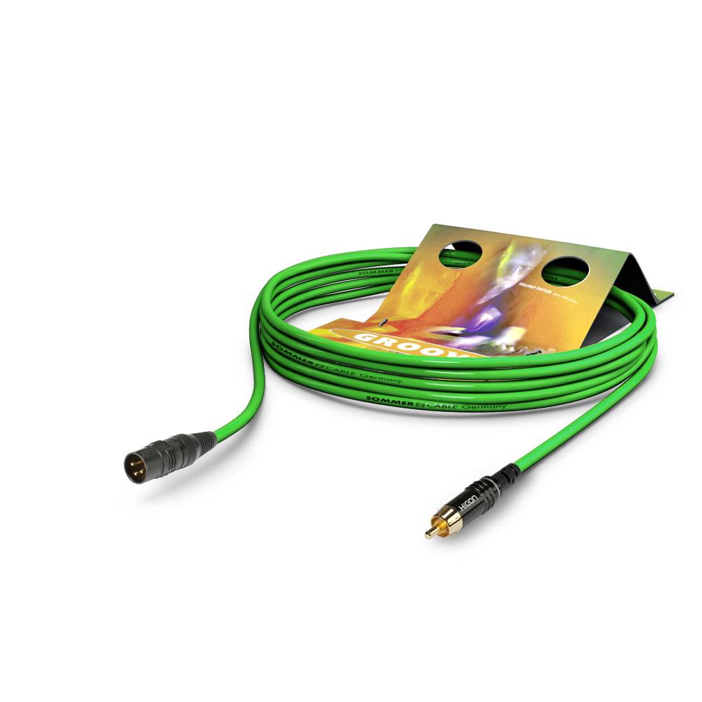 Patchkabel Tricone® MKII, 1 x 0,22 mm² | XLR / Cinch, HICON