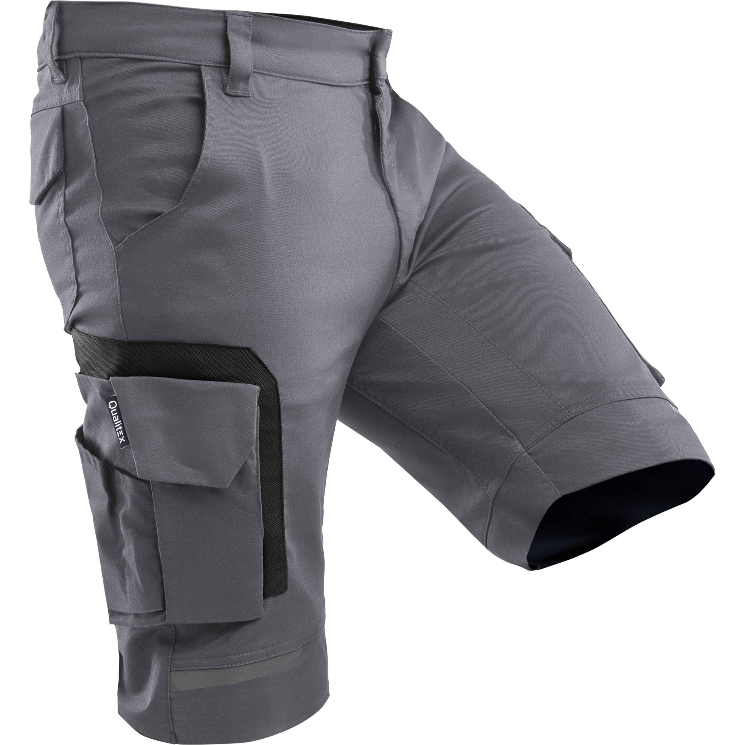 QUALITEX HIGH QUALITY WORKWEAR Shorts PRO+ - grau/schwarz - Herren: 42