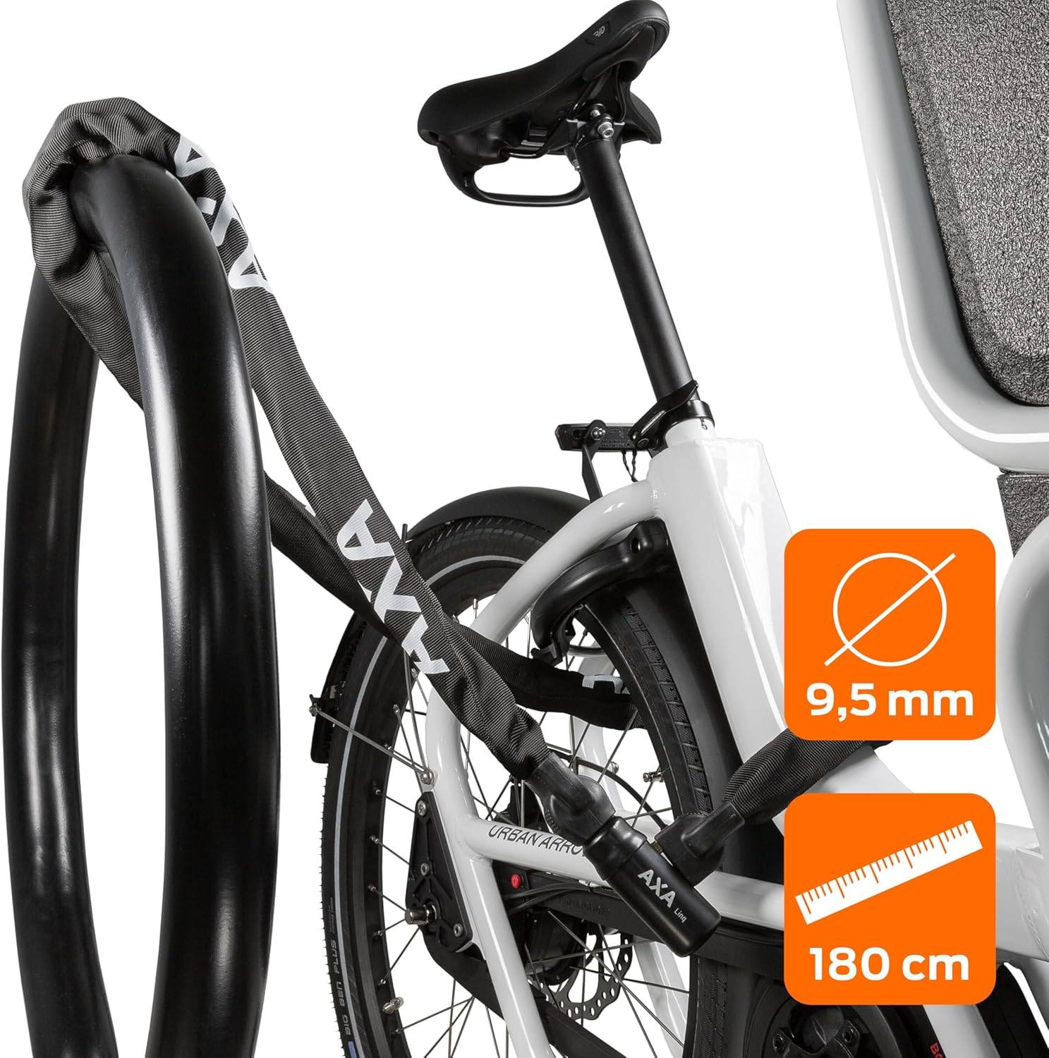 AXA Linq 180 Kettenschloss L=180 cm Sicherheitsstufe 14 Fahrradschloss