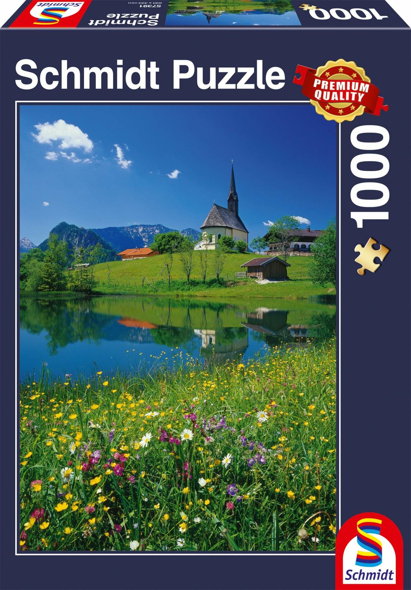Schmidt Spiele Puzzle 1000 Teile Inzell, Einsiedlhof