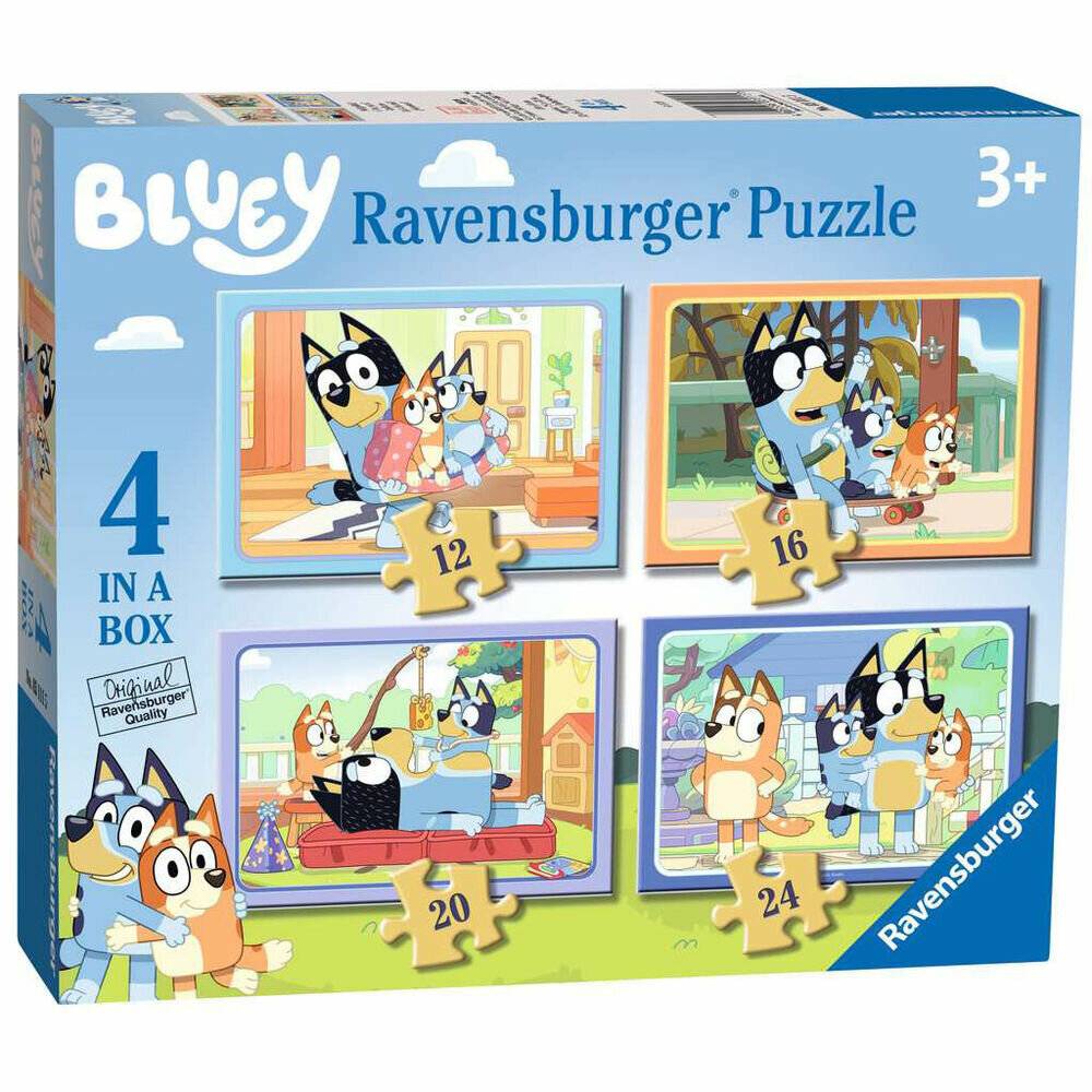 4 Puzzle in 1 - Bluey