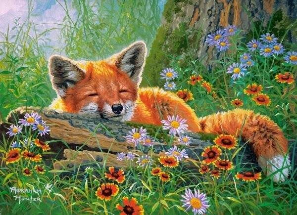 Puzzle da 100 Pezzi - Sogni di Una Volpe