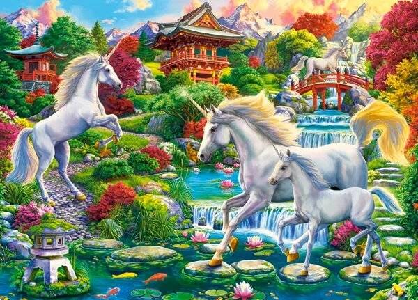 Puzzle da 260 Pezzi - Giardino degli Unicorni