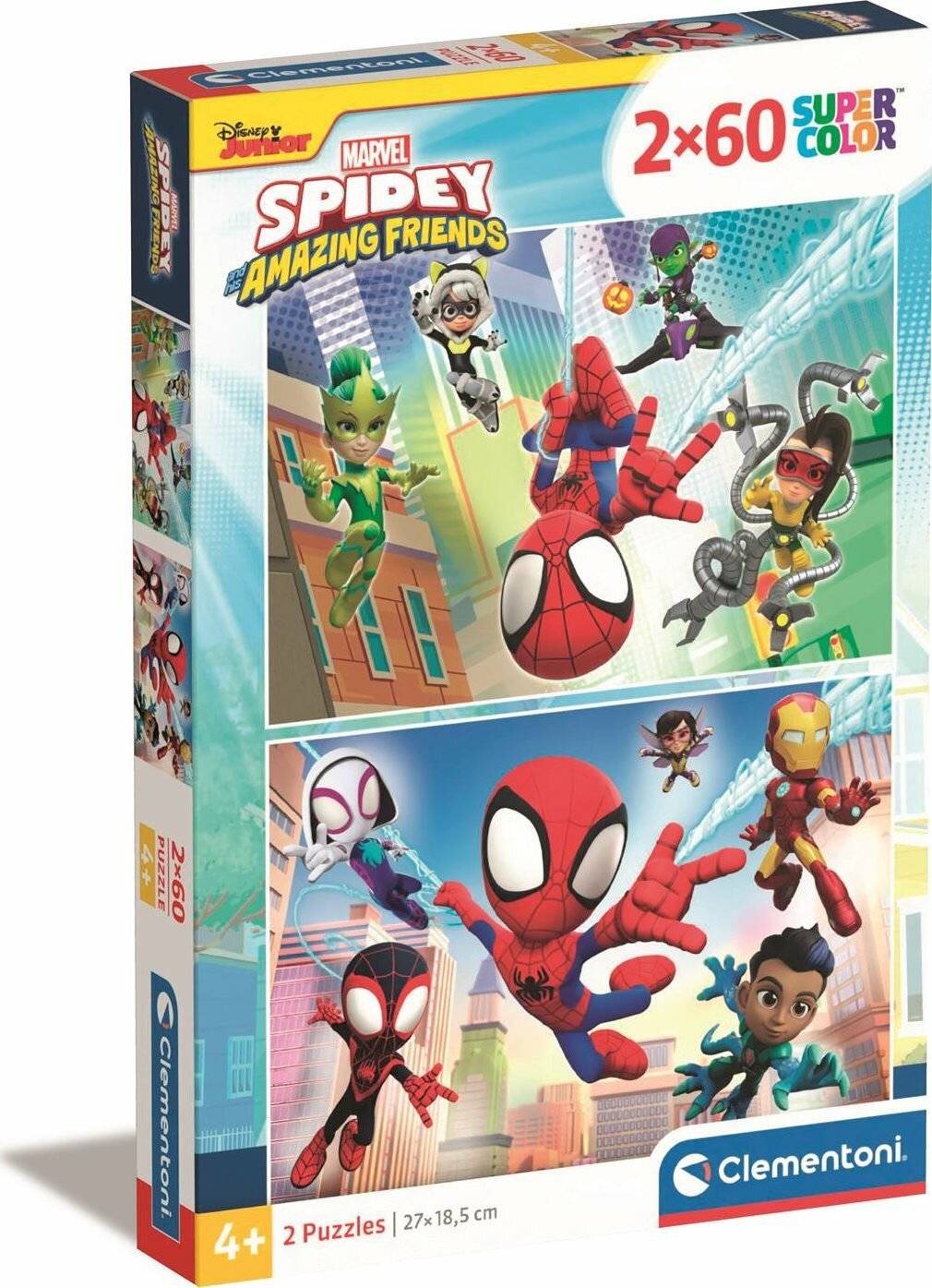 2 Puzzle da 60 Pezzi - Spidey