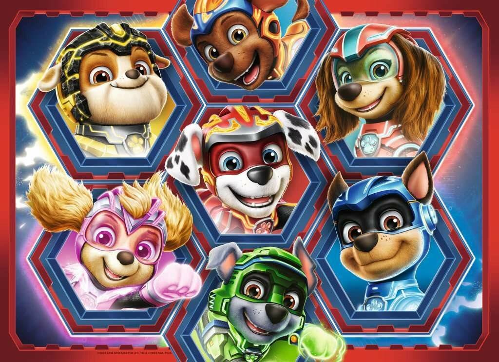 4 Puzzle da 42 Pezzi - Paw Patrol: The Mighty Movie