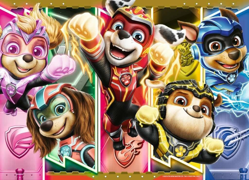 4 Puzzle da 42 Pezzi - Paw Patrol: The Mighty Movie
