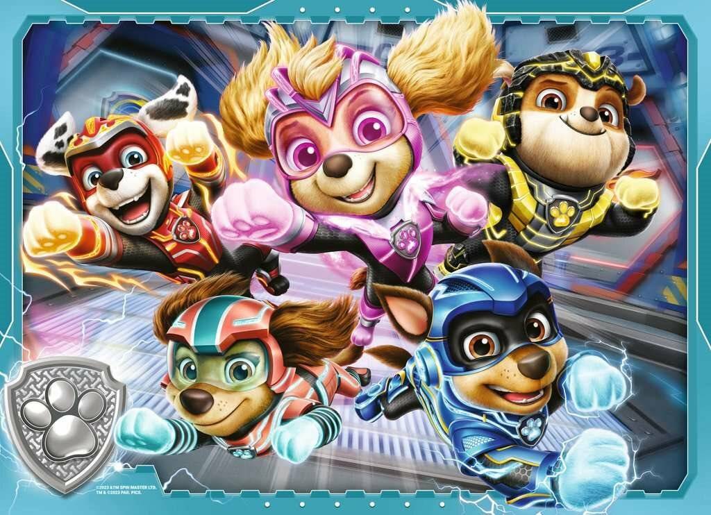 4 Puzzle da 42 Pezzi - Paw Patrol: The Mighty Movie