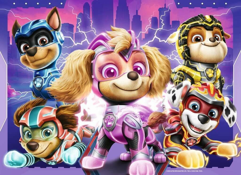 4 Puzzle da 42 Pezzi - Paw Patrol: The Mighty Movie
