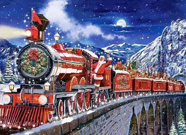 Puzzle da 200 Pezzi - Babbo Natale Sta Arrivando in Città