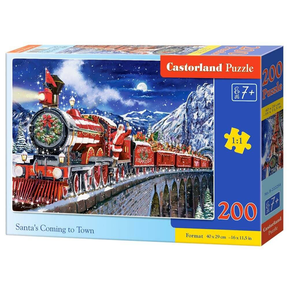 Puzzle da 200 Pezzi - Babbo Natale Sta Arrivando in Città