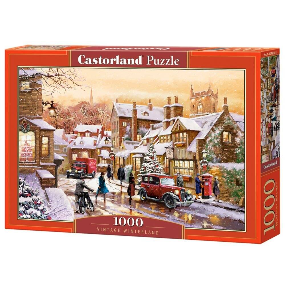 Puzzle da 1000 Pezzi - Paese d'Inverno Vintage