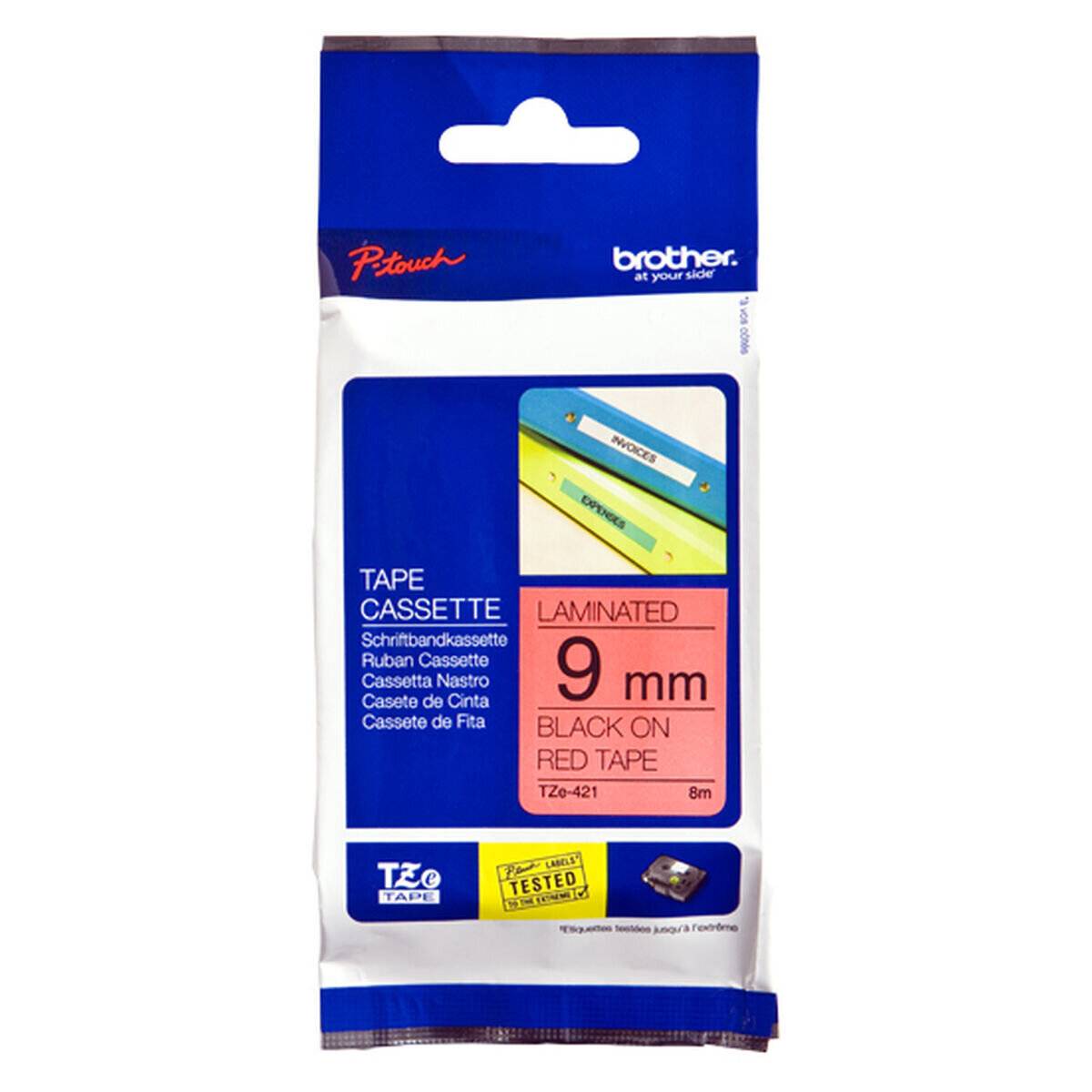 Brother Brother TZE-Schriftbandkassette TZe-421 Red Black