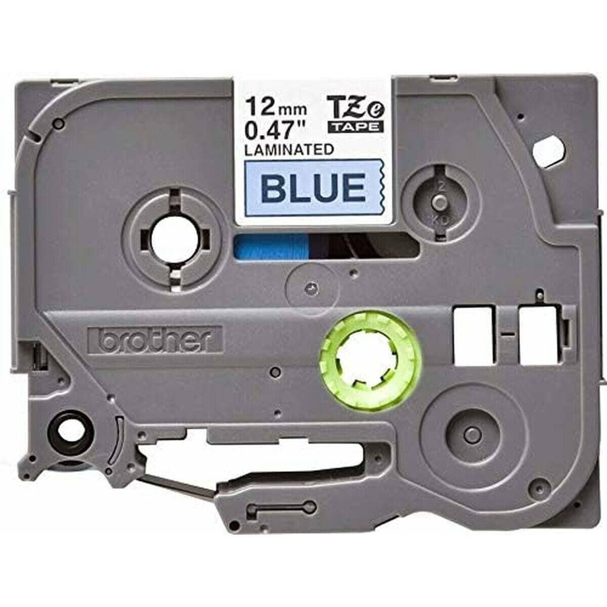 Brother Schriftbandkassette Brother 12mm schwarz/blau TZE531