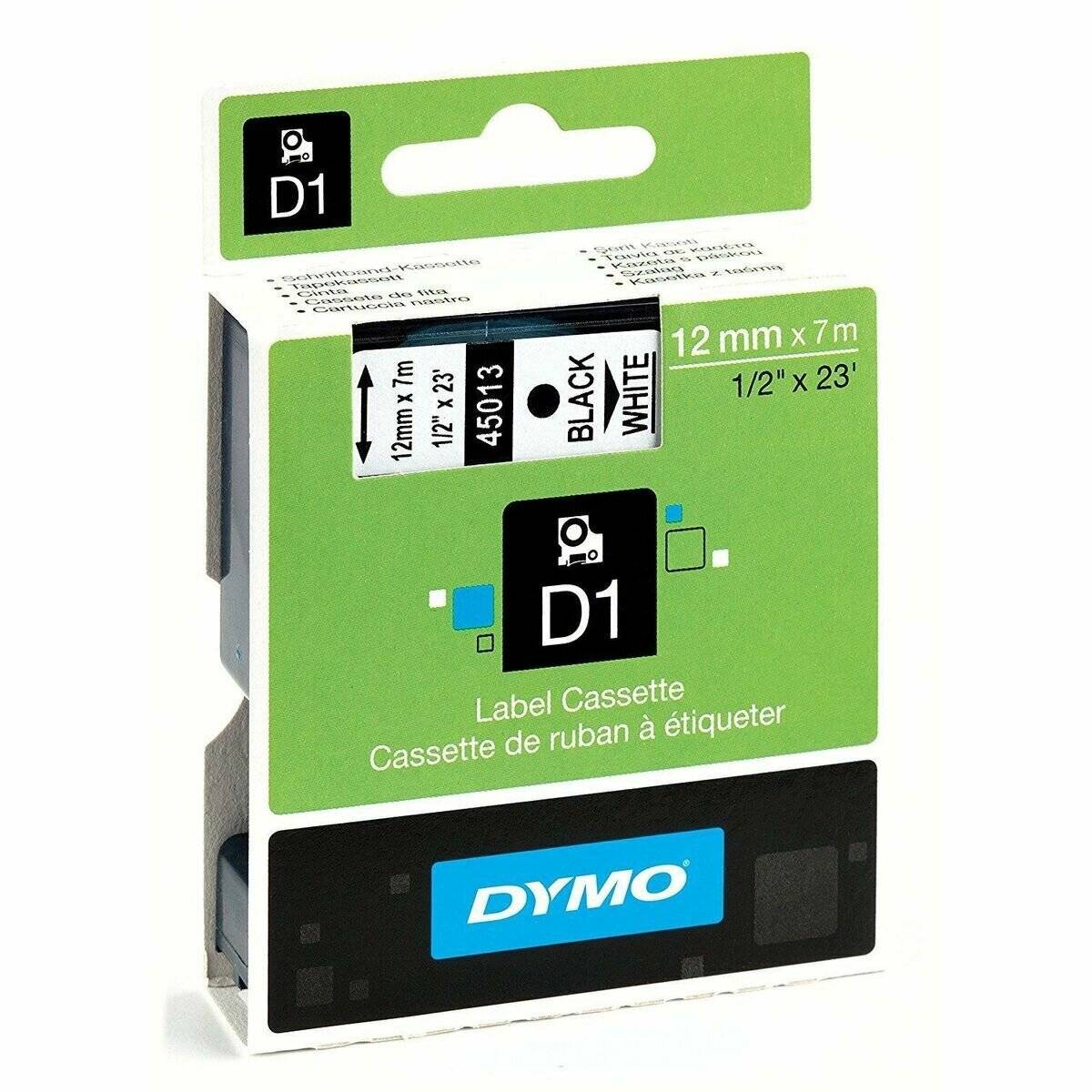 Dymo Dymo Schriftband 45013 Black White (S0720530)