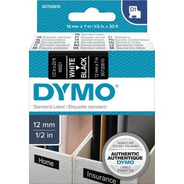 Dymo Dymo Schriftband 45021 White Black (S0720610)