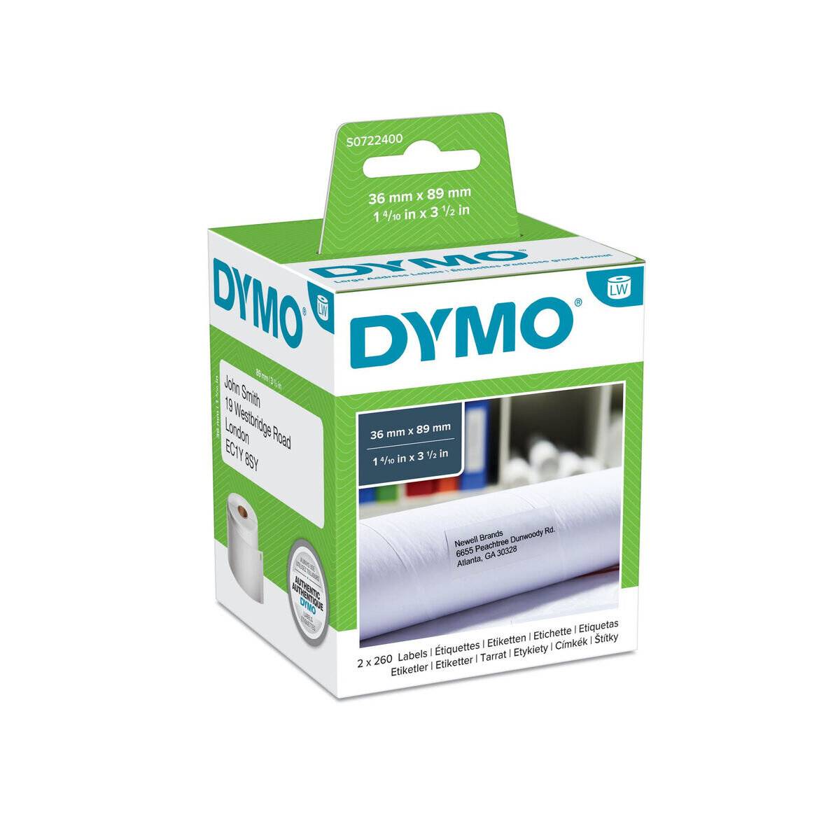 Dymo Dymo Schriftband 99012 White Paper (S0722400)