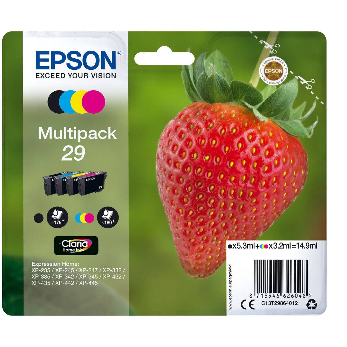 Epson Epson Ink 4 Color Multipack No 29 Epson29 Epson 29 (C13T29864012)