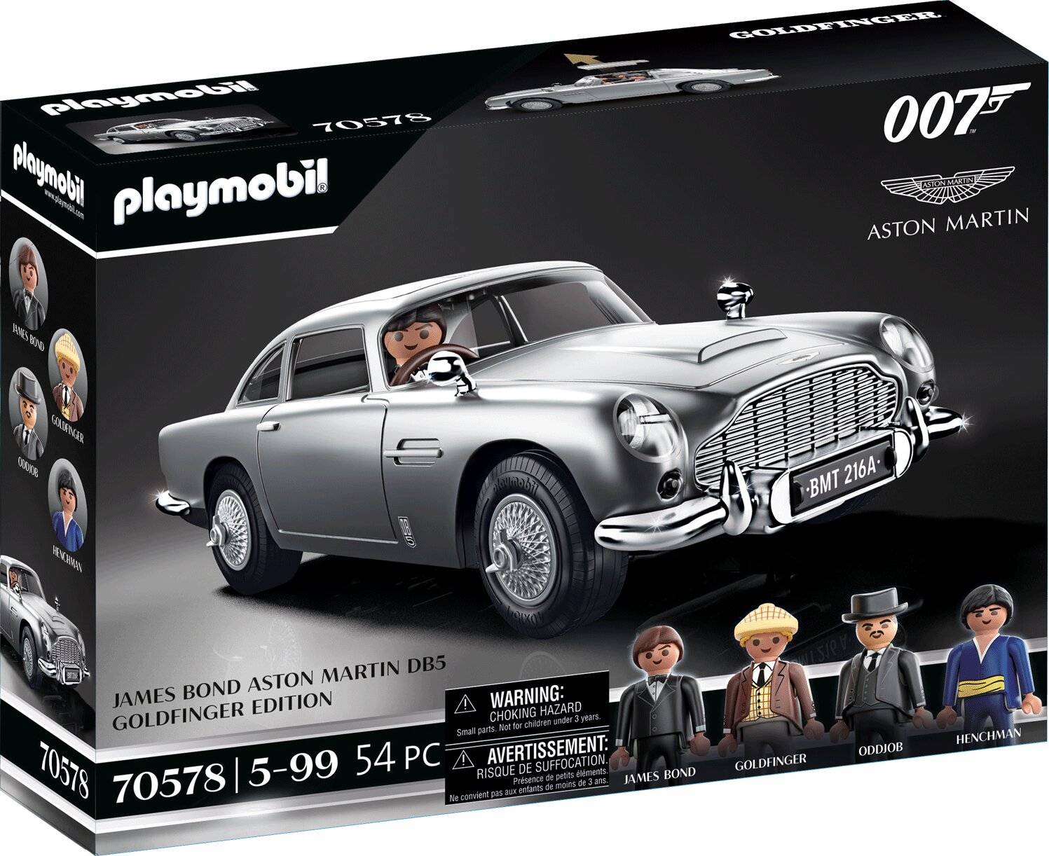 Playmobil 70578 Famous Cars James Bond Aston Martin DB5 - Goldfinger Edition