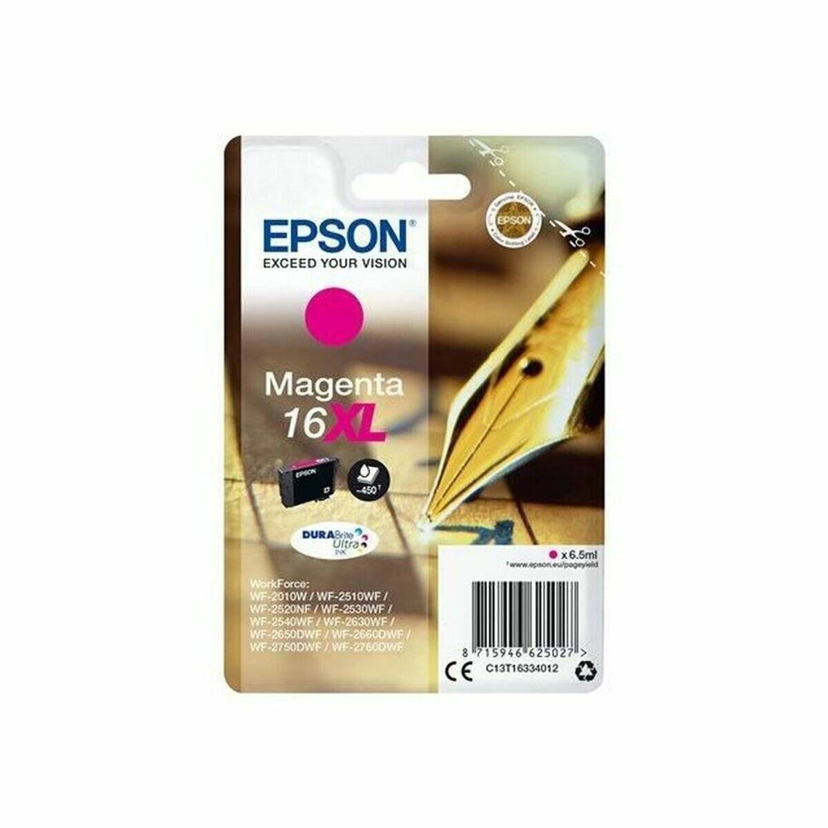 Epson Epson Ink No 16XL Epson16XL Epson 16XL Magenta HC (C13T16334012)
