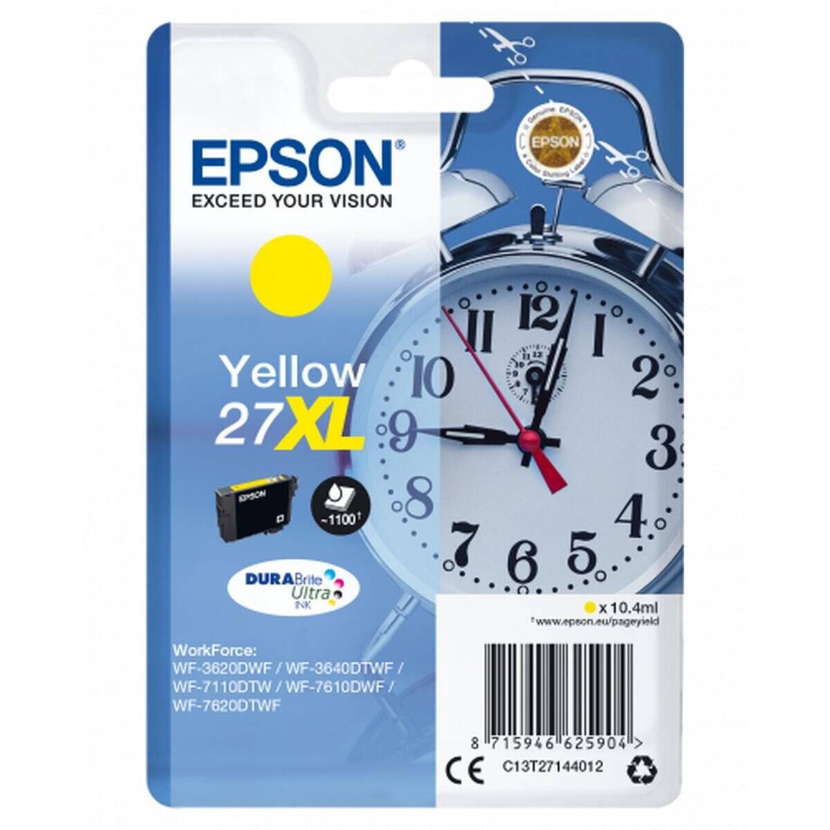 Epson Epson Ink No 27XL Epson27XL Epson 27XL Yellow Gelb (C13T27144012)